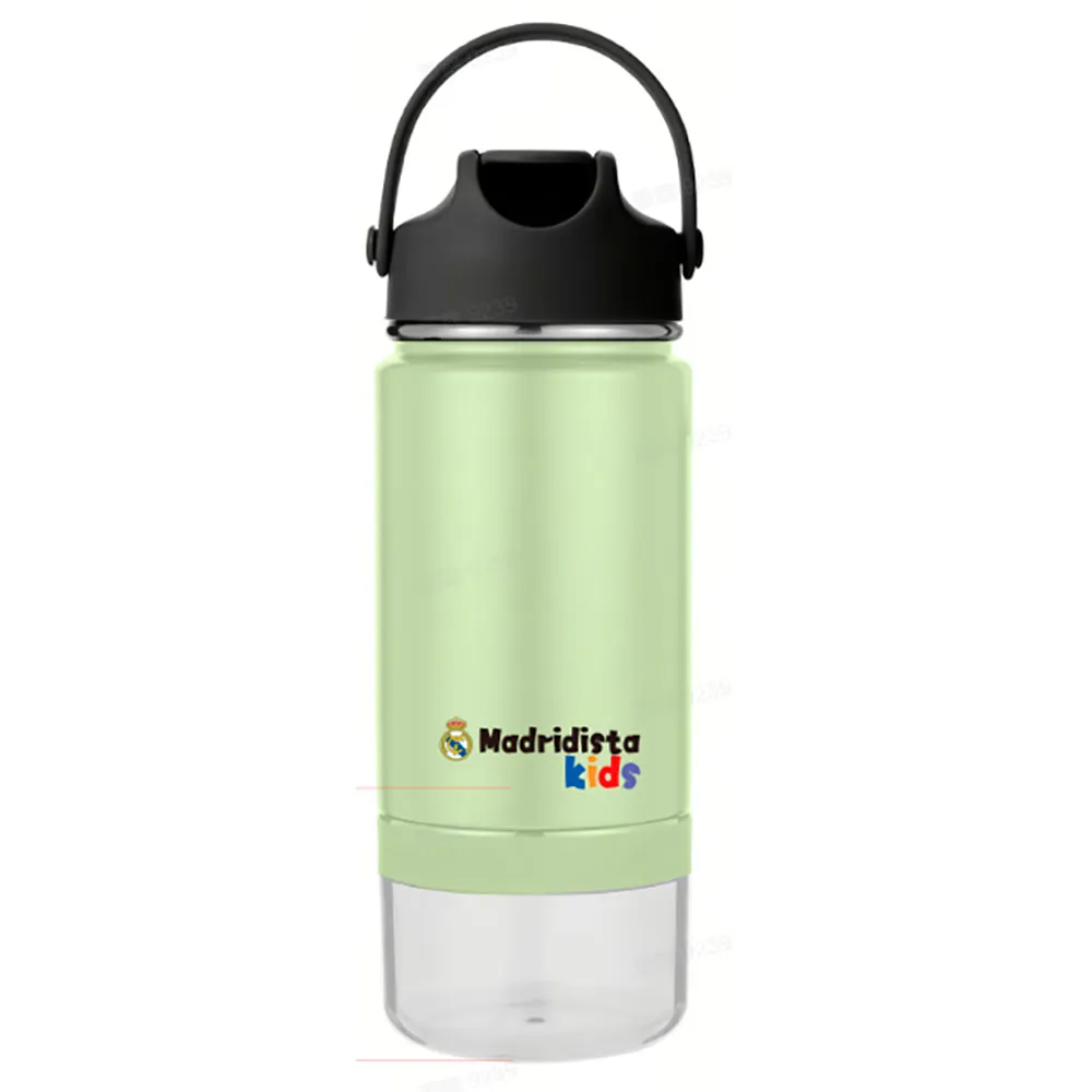 REAL Thermo-trinkflasche Für Kinder 420ml, White / blue, One Size