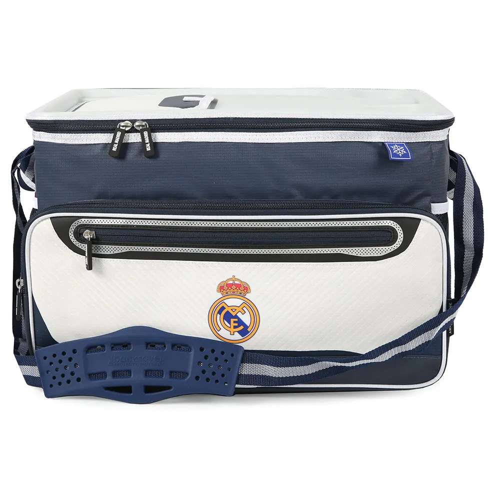 REAL Weiche Tragbare Kühlbox 44.5x33.0x30.5 Cm, White / blue, One Size REAL Weiche Tragbare Kühlbox 44.5x33.0x30.5 Cm, White / blue, One Size