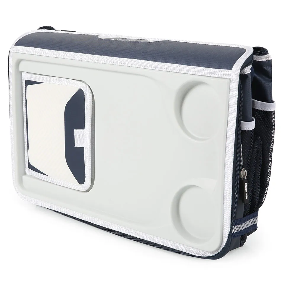 REAL Weiche Tragbare Kühlbox 44.5x33.0x30.5 Cm, White / blue, One Size REAL Weiche Tragbare Kühlbox 44.5x33.0x30.5 Cm, White / blue, One Size