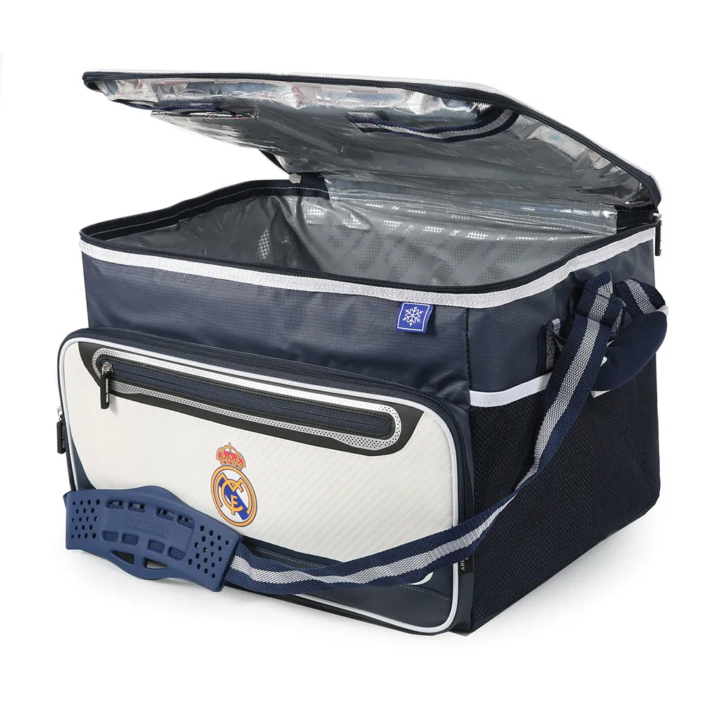 REAL Weiche Tragbare Kühlbox 44.5x33.0x30.5 Cm, White / blue, One Size REAL Weiche Tragbare Kühlbox 44.5x33.0x30.5 Cm, White / blue, One Size