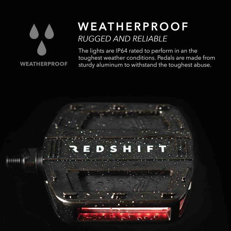 Redshift Arclight Pedale, Black / red, One Size Redshift Arclight Pedale, Black / red, One Size