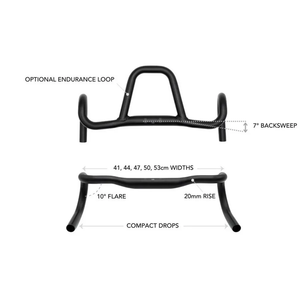 Redshift Kitchen Sink 25º Flare Lenker, Black, 31.8mm, 410mm Redshift Kitchen Sink 25º Flare Lenker, Black, 31.8mm, 410mm