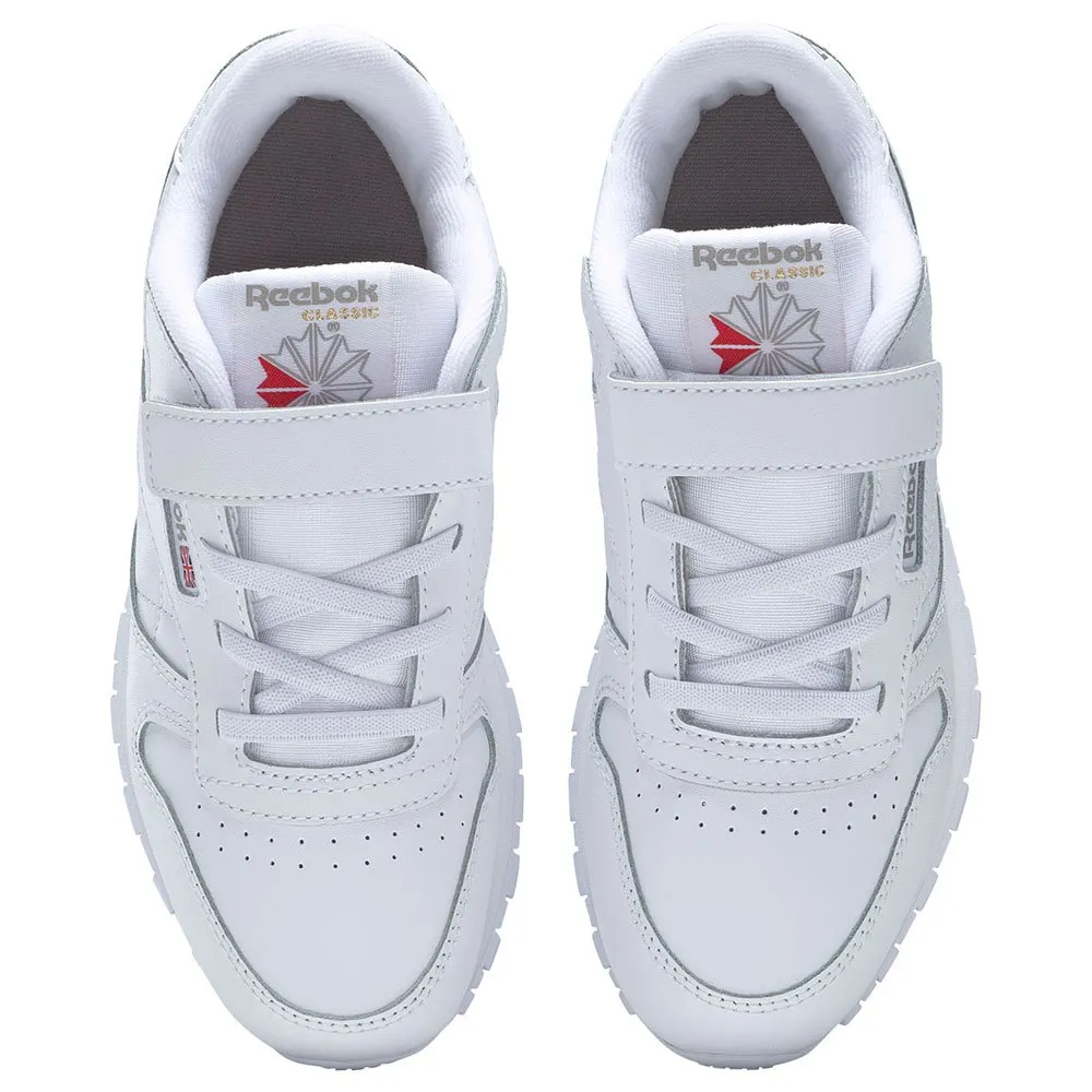 Reebok Leather 1v Velcro Sportschuhe, White / carbon / vector blue, EU 31 1/2 Reebok Leather 1v Velcro Sportschuhe, White / carbon / vector blue, EU 31 1/2