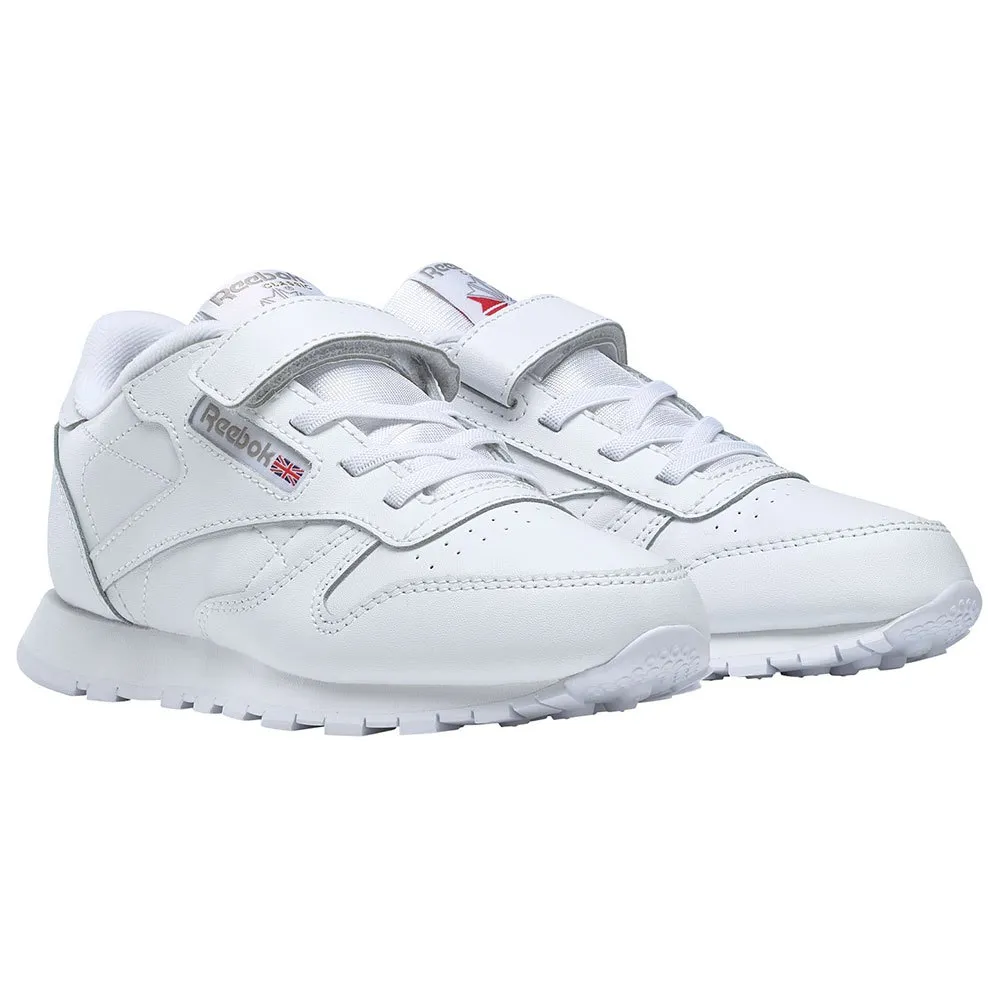 Reebok Leather 1v Velcro Sportschuhe, White / carbon / vector blue, EU 31 1/2 Reebok Leather 1v Velcro Sportschuhe, White / carbon / vector blue, EU 31 1/2
