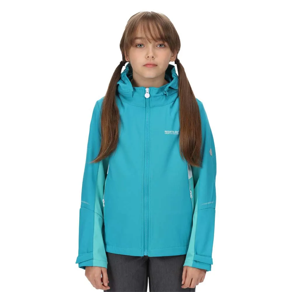 Regatta Acidity V Softshelljacke, Enamel / turquoise, 3-4Y Regatta Acidity V Softshelljacke, Enamel / turquoise, 3-4Y