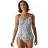 Navy / white floral