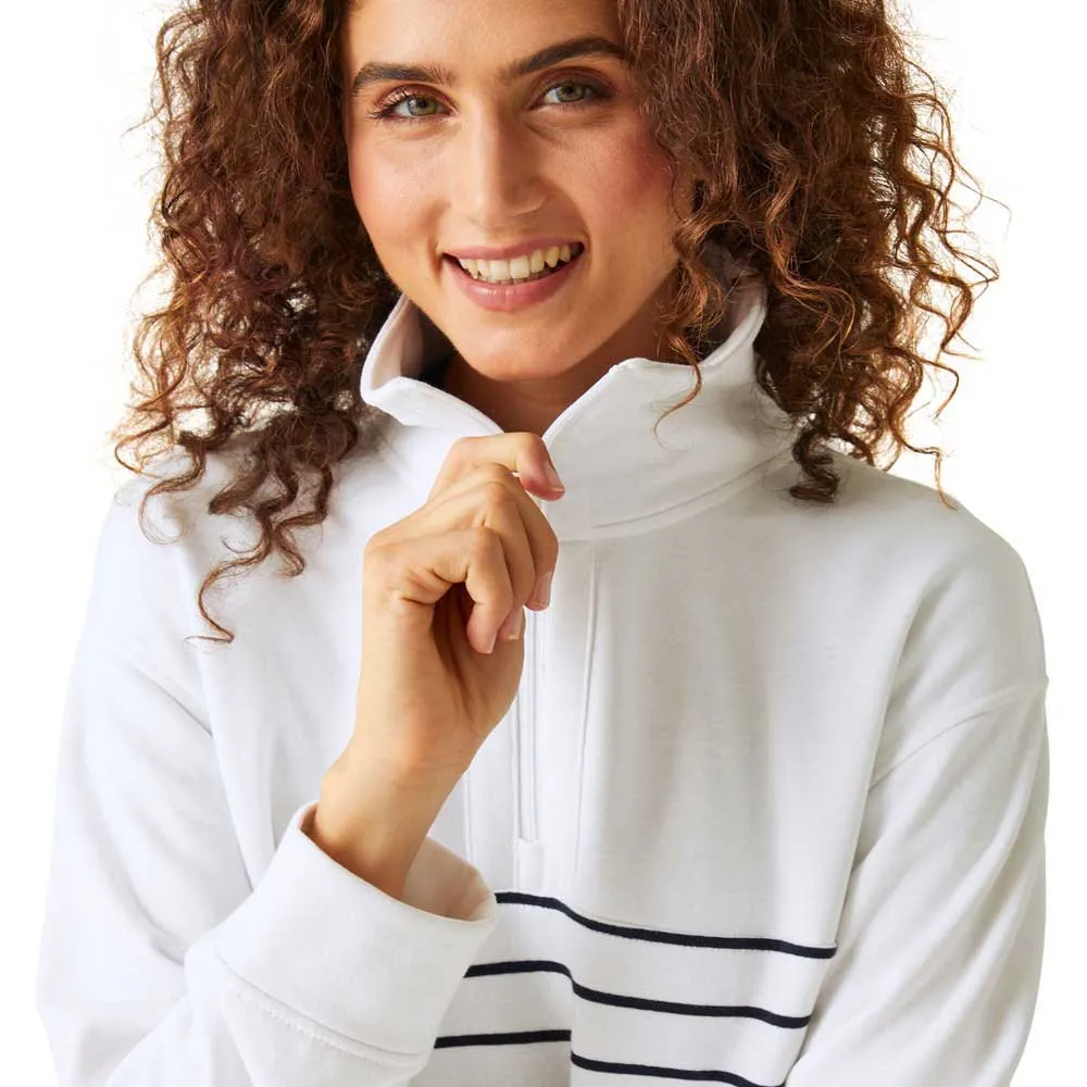 Regatta Bayletta Fleece Mit Halbem Reißverschluss, White / navy Regatta Bayletta Fleece Mit Halbem Reißverschluss, White / navy