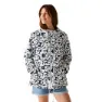 Navy / white floral