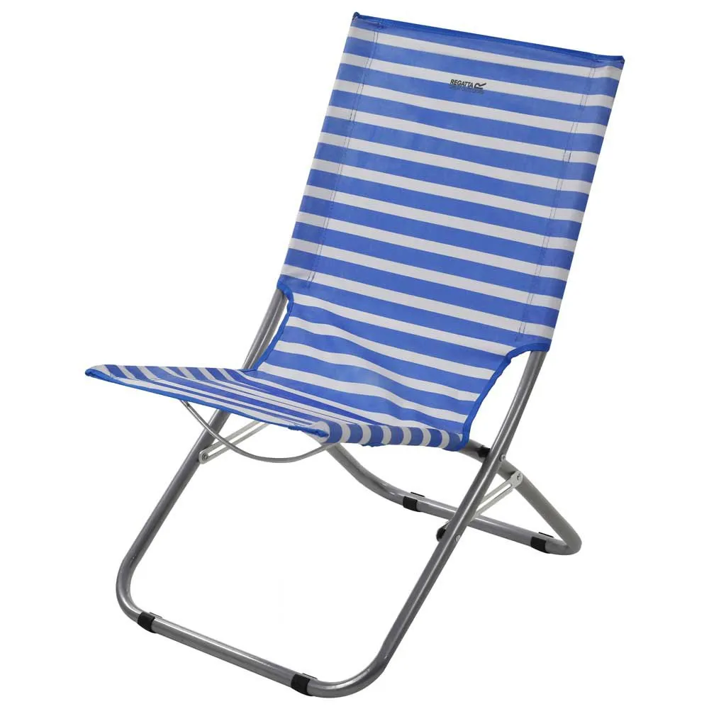 Regatta Kruza Beach Lounger Stuhl, French blue / white, One Size Regatta Kruza Beach Lounger Stuhl, French blue / white, One Size