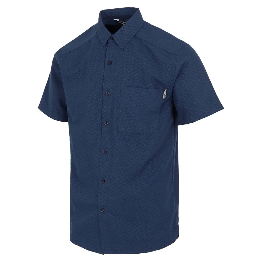 Regatta Mindanol X Kurzarmhemd Refurbished, Navy triangle point