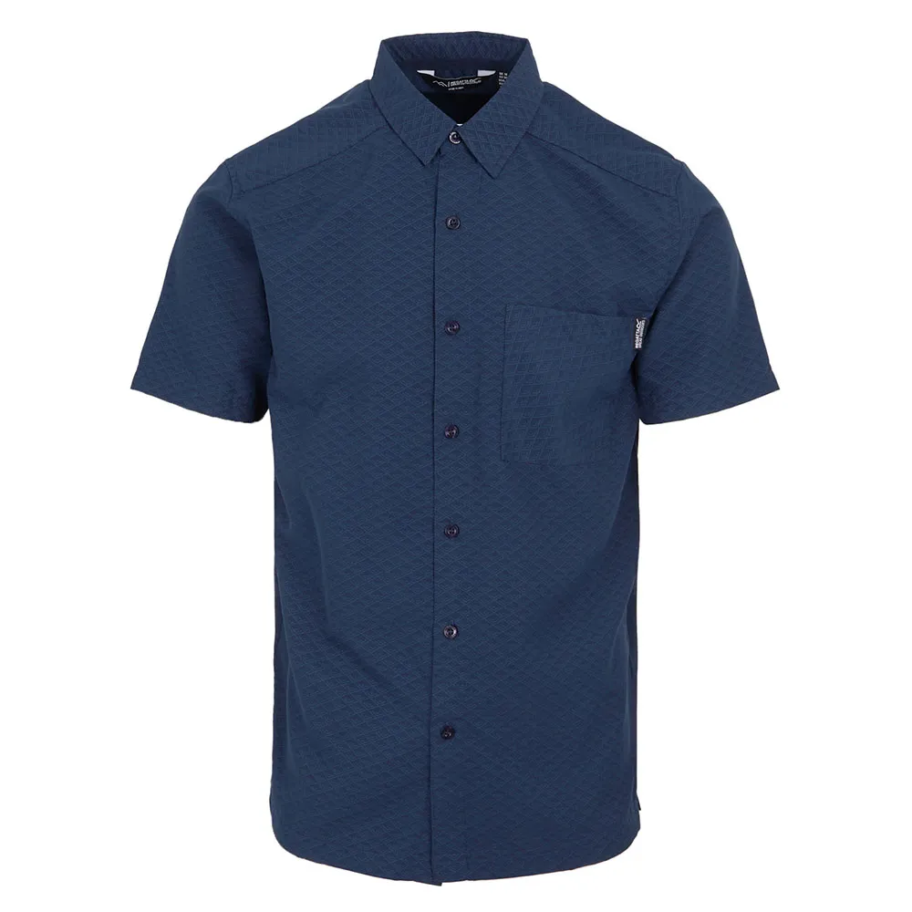 Regatta Mindanol X Kurzarmhemd Refurbished, Navy triangle point