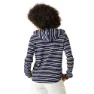 Regatta Minerve Langarm-t-shirt, Navy / white