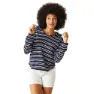 Regatta Minerve Langarm-t-shirt, Navy / white