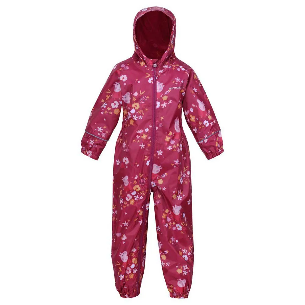 Regatta Peppa Pig Pobble Overall, Berry pink / autumn, 3-4Y Regatta Peppa Pig Pobble Overall, Berry pink / autumn, 3-4Y
