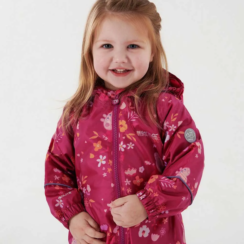 Regatta Peppa Pig Pobble Overall, Berry pink / autumn, 3-4Y Regatta Peppa Pig Pobble Overall, Berry pink / autumn, 3-4Y