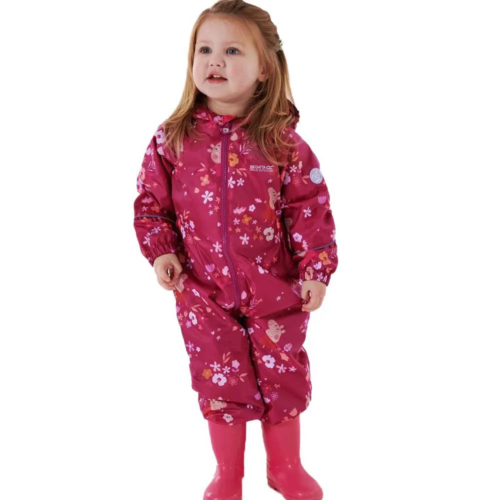 Regatta Peppa Pig Pobble Overall, Berry pink / autumn, 3-4Y Regatta Peppa Pig Pobble Overall, Berry pink / autumn, 3-4Y