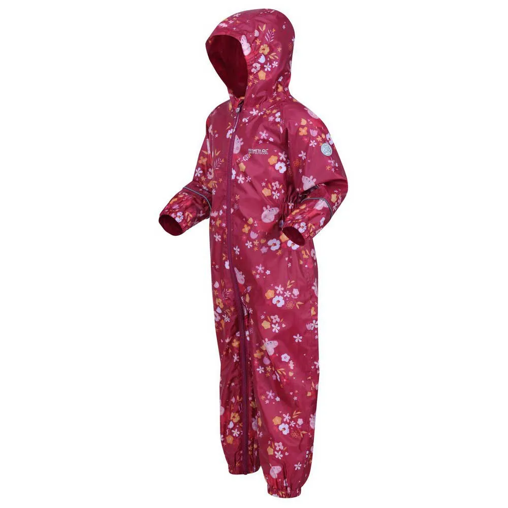 Regatta Peppa Pig Pobble Overall, Berry pink / autumn, 3-4Y Regatta Peppa Pig Pobble Overall, Berry pink / autumn, 3-4Y
