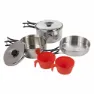 Regatta Stahl Kompaktes Kochset, Silver, One Size