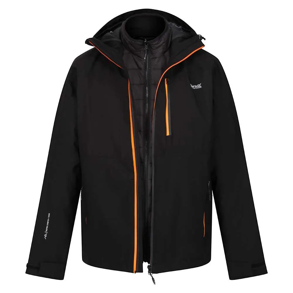Regatta Wentwood Viii Jacke Refurbished, Black / orange pepper