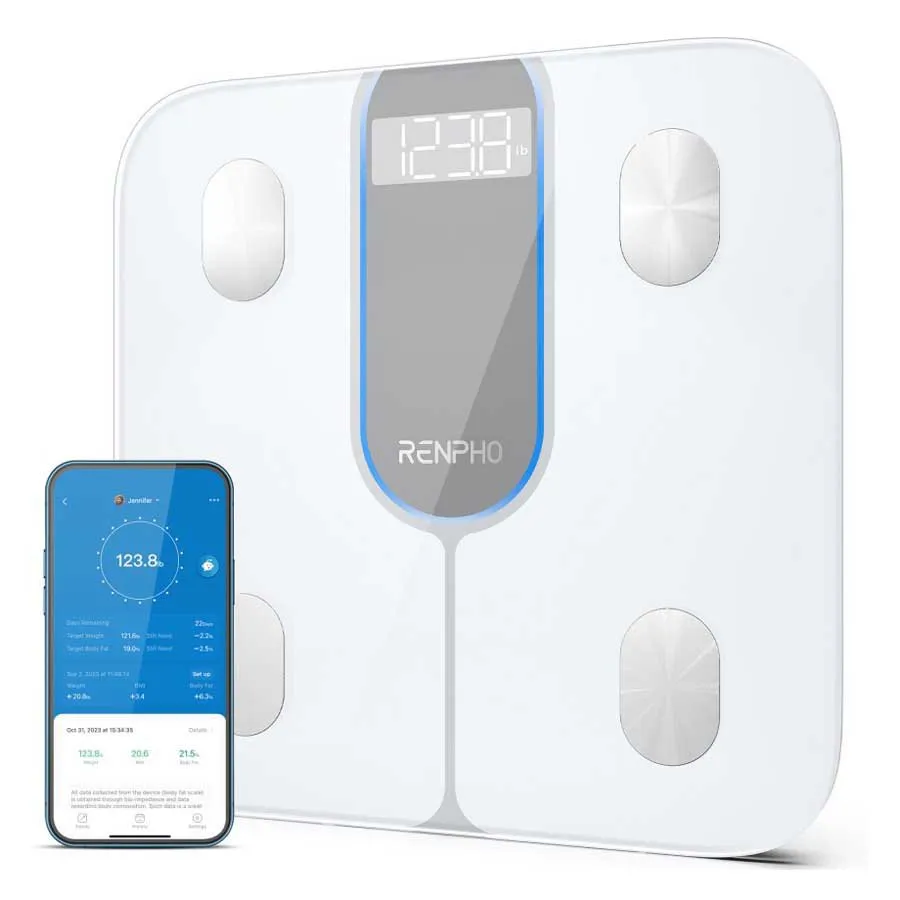 Renpho Elis 1c Waage, White, One Size Renpho Elis 1c Waage, White, One Size