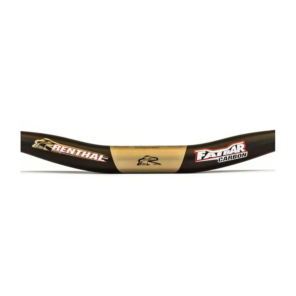Renthal Fatbar Carbon V2 40 Mm Lenker, Black / gold, 31.8mm, 800mm Renthal Fatbar Carbon V2 40 Mm Lenker, Black / gold, 31.8mm, 800mm