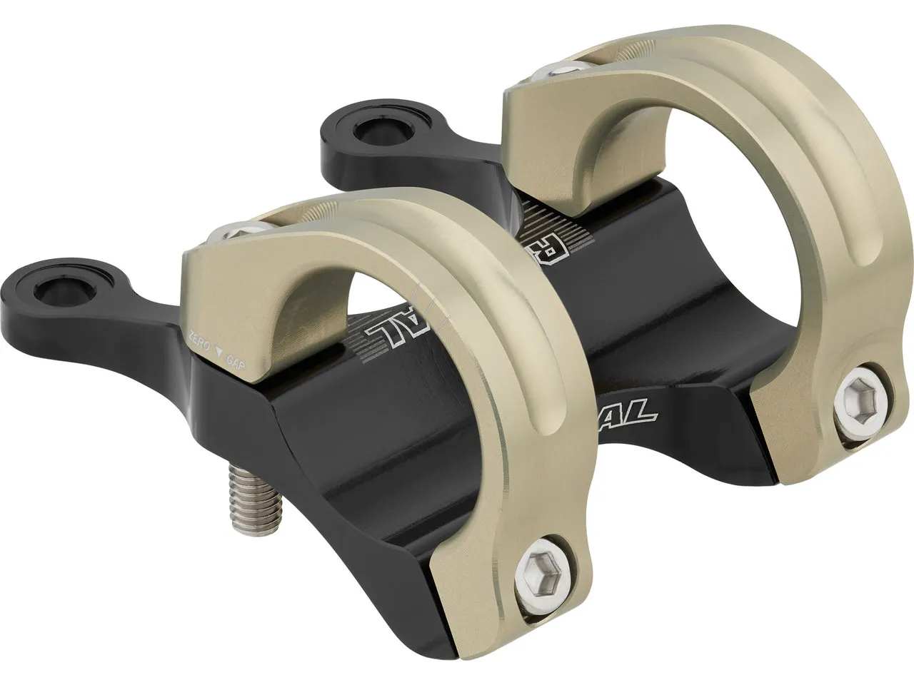 Renthal Integra II 31.8 Direct Mount Vorbau, Black / aluminium gold, 50mm, 0º