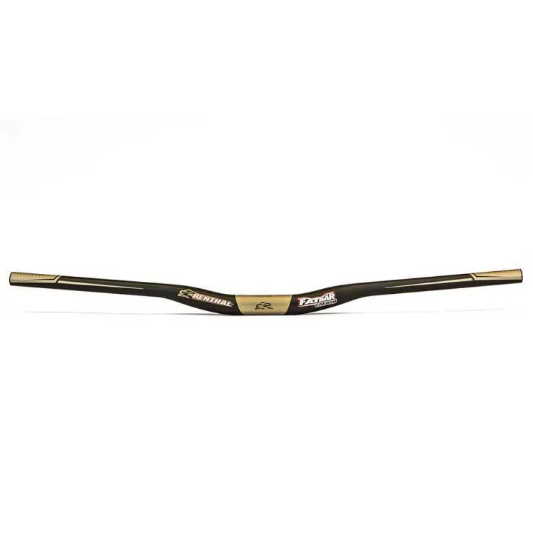 Renthal V2 Fatbar Carbon Rise 20 Mm Lenker, Black / aluminium gold, 31.8mm, 800mm Renthal V2 Fatbar Carbon Rise 20 Mm Lenker, Black / aluminium gold, 31.8mm, 800mm