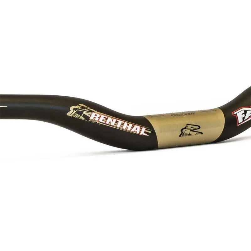 Renthal V2 Fatbar Carbon Rise 20 Mm Lenker, Black / aluminium gold, 31.8mm, 800mm Renthal V2 Fatbar Carbon Rise 20 Mm Lenker, Black / aluminium gold, 31.8mm, 800mm