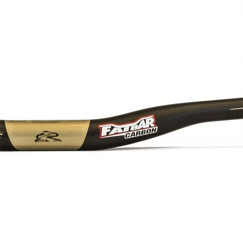 Renthal V2 Fatbar Carbon Rise 30 Mm Lenker, Black / aluminium gold, 31.8mm, 800mm Renthal V2 Fatbar Carbon Rise 30 Mm Lenker, Black / aluminium gold, 31.8mm, 800mm