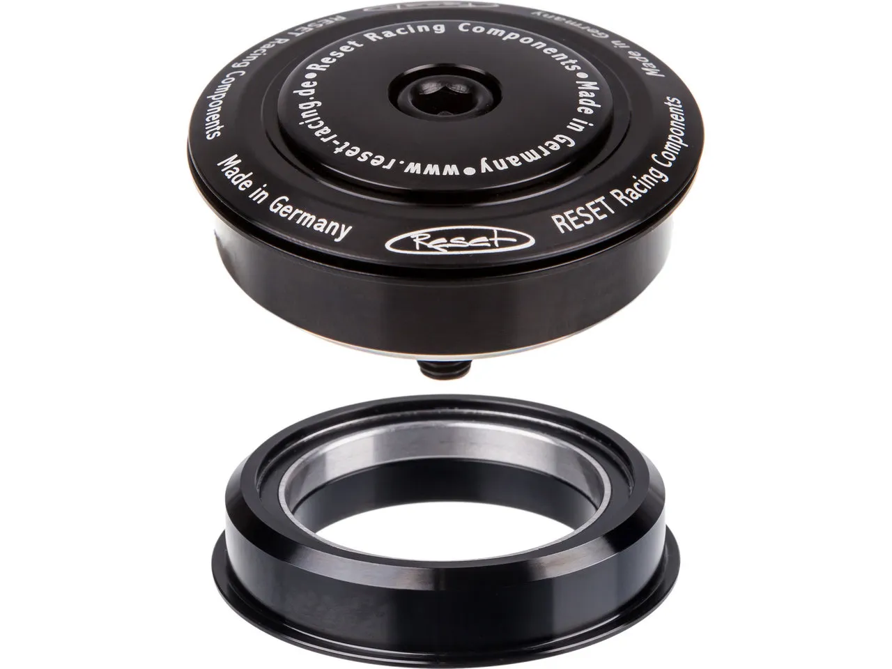 Reset Racing Components Flatstack A4 Steuersatz, Schwarz, ZS44/28.6 - ZS56/40