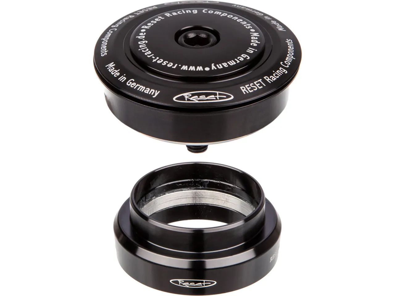 Reset Racing Components Flatstack A9 Steuersatz, Schwarz, ZS44/28.6 - EC44/40