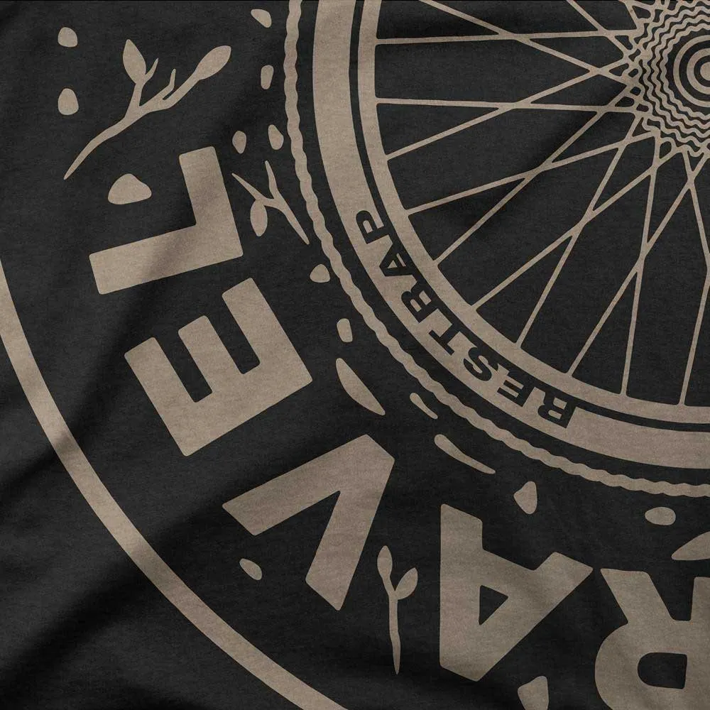 Restrap Will Travel For Gravel Kurzarm-t-shirt, Black, XL Restrap Will Travel For Gravel Kurzarm-t-shirt, Black, XL