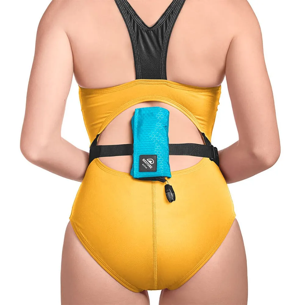 Restube Active Schwimmhilfegürtel unisex, Black / icemint, One Size