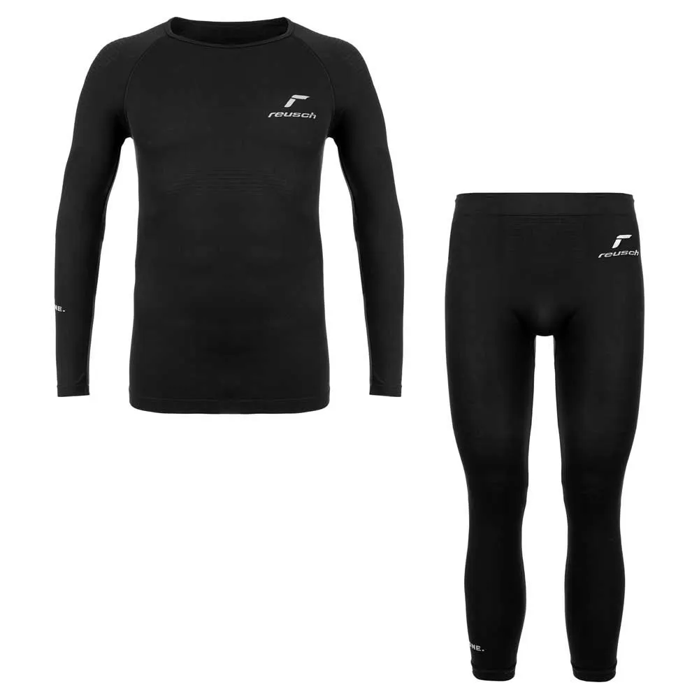 Reusch 5240429 Funktionsunterwäsche-set, Black, 140cm