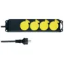 Rev Ip44 4-fach Mehrfachsteckdose 1.4 M, White, One Size, EU Plug 220V