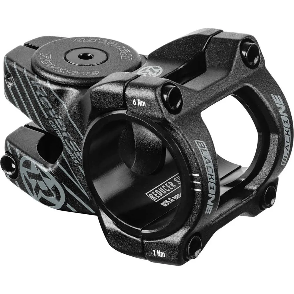 Reverse Components Black One D-2 31.8 Mm Fahrradvorbau, Black / grey, 35mm, 8º Reverse Components Black One D-2 31.8 Mm Fahrradvorbau, Black / grey, 35mm, 8º