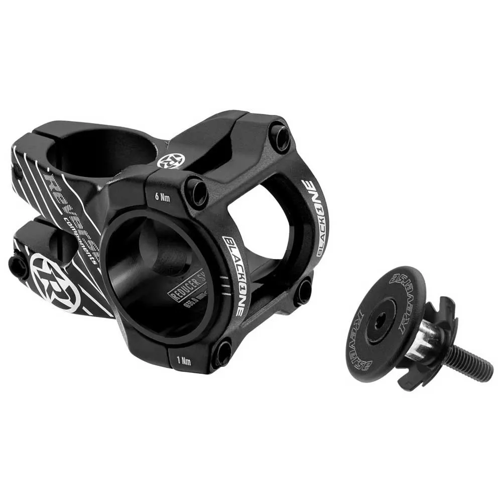 Reverse Components Black-one D2 31.8 Mm Fahrradvorbau, Black / white, 35mm, 8º Reverse Components Black-one D2 31.8 Mm Fahrradvorbau, Black / white, 35mm, 8º