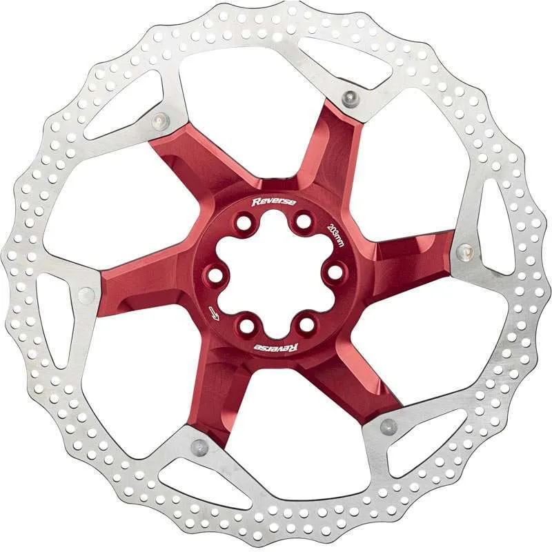 Reverse Components Schwimmende Bremsscheibe Unisex, rot, 203mm Reverse Components Schwimmende Bremsscheibe Unisex, rot, 203mm