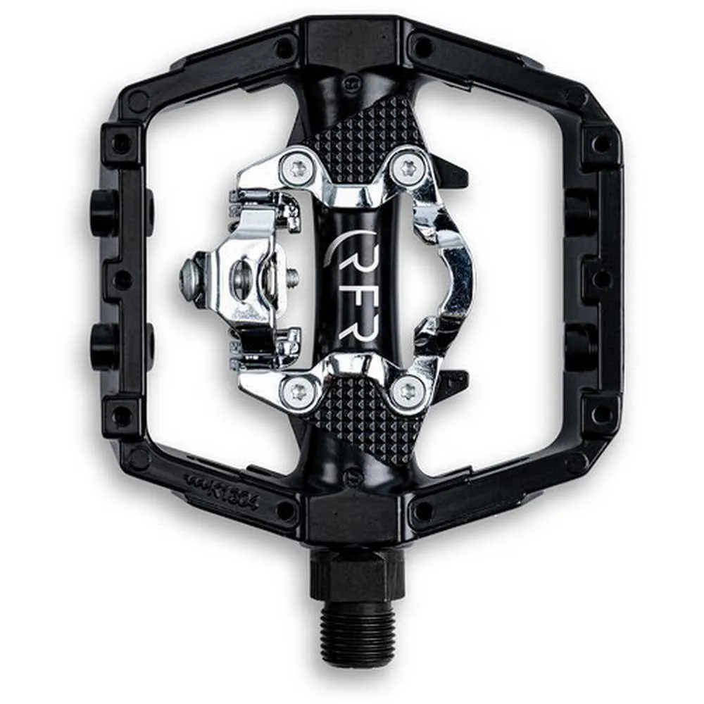 RFR Flat & Click Pedale, Black / silver, One Size RFR Flat & Click Pedale, Black / silver, One Size
