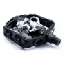 RFR Flat & Click Pedale, Black / silver, One Size