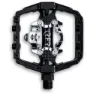 RFR Flat & Click Pedale, Black / silver, One Size