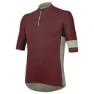 rh+ E-bike Kurzarm-radtrikot, Cabernet melange / army, L
