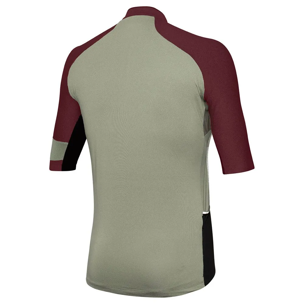 rh+ E-bike Kurzarm-radtrikot, Cabernet melange / army, L