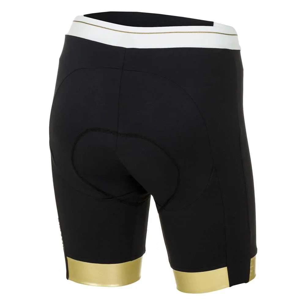 rh+ Preppy Radhose, Black / white / gold rh+ Preppy Radhose, Black / white / gold