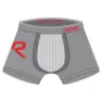 Riday Lightweight Boxershorts, Grey / red