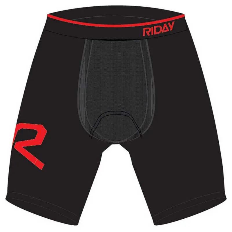Riday Logo Baselayer-shorts, Black / red Riday Logo Baselayer-shorts, Black / red