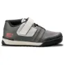 Charcoal / red