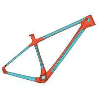 RIDE WRAP Hardtail Mtb Rahmenschutzaufkleber RIDE WRAP Hardtail Mtb Rahmenschutzaufkleber