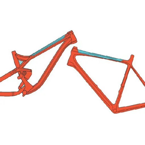 RIDE WRAP Top Tube Rahmenschutzaufkleber