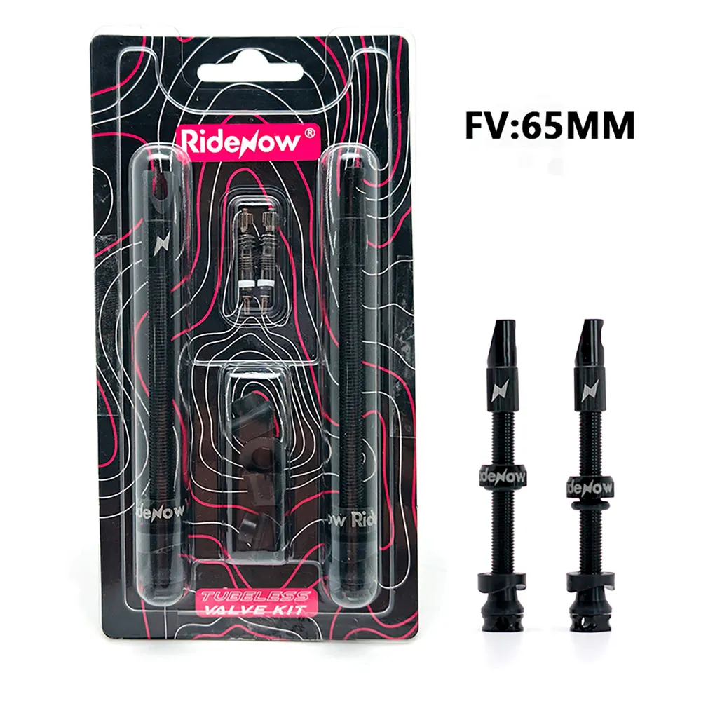 RideNow Fv Presta Tubeless 65mm Ventile, Black, One Size